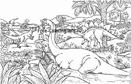 Dinosaur Coloring Pages 2